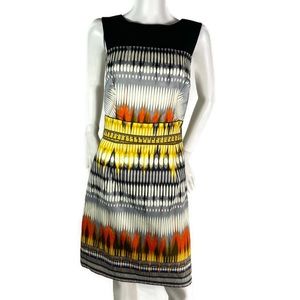 Luxology Abstract Print Sheath Dress Size 14